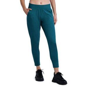 NEW Gaiam Asana Jogger Pants Women's Size Small Deep Teal Green Cozy Loungewear